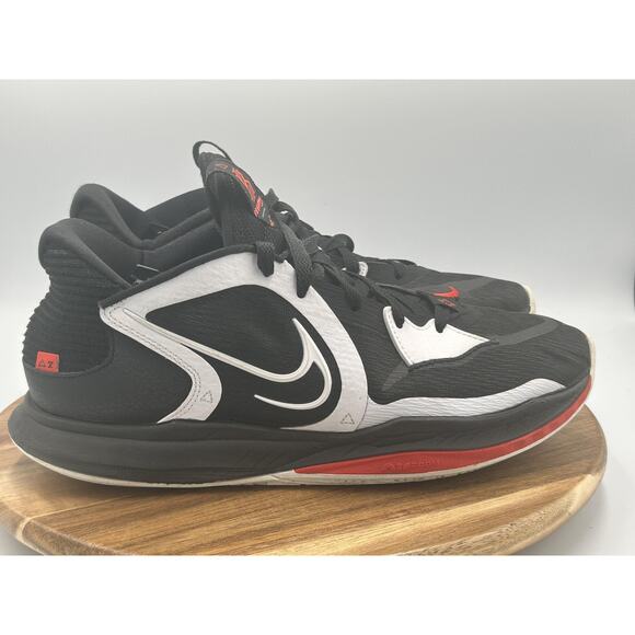 Nike Kyrie Low 5 Shoes Mens Size 10 Black White Red Zoom Basketball DJ6012-001 - Picture 1 of 10